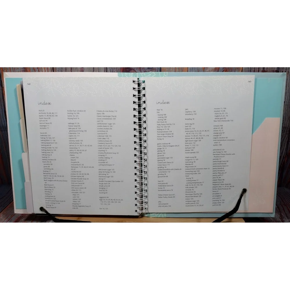 Love Food My Recipe Keeper Organizer Binder Journal with Tabs and‎ Pockets Blue